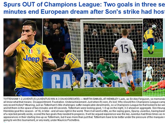 Tottenham - Juventus ngược dòng 3 phút: Báo Anh ngã ngửa, người Ý khó tin