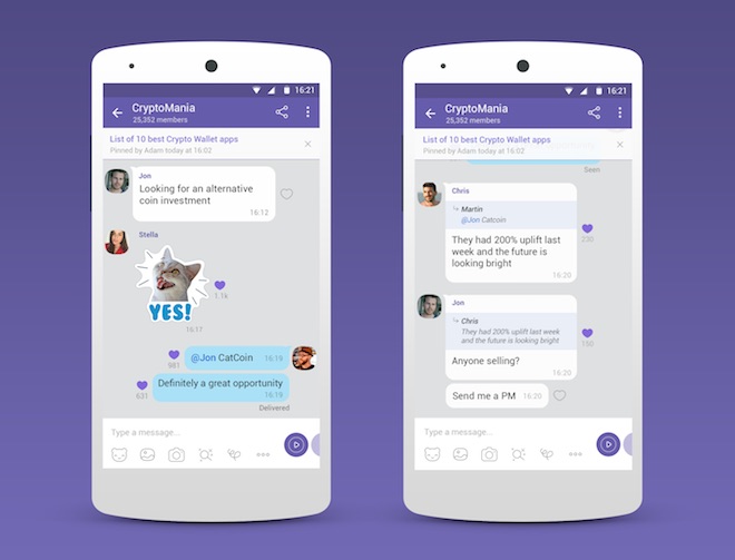 Viber: 1 tỉ người có thể cùng trò chuyện trong một nhóm chat - 1