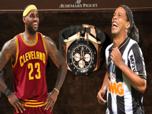 Thể thao - Đọ chiêu "lườm rau gắp thịt", Ronaldinho phải nể "Vua bóng rổ"