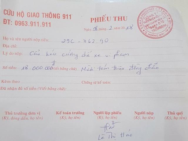 Tin tức trong ngày - CSGT gọi xe cẩu đưa về nơi tạm giữ, chủ xe vi phạm phải trả phí 18 triệu đồng