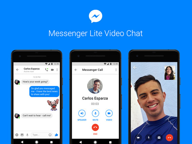 Messenger Lite trên smartphone Android đã hỗ trợ gọi video