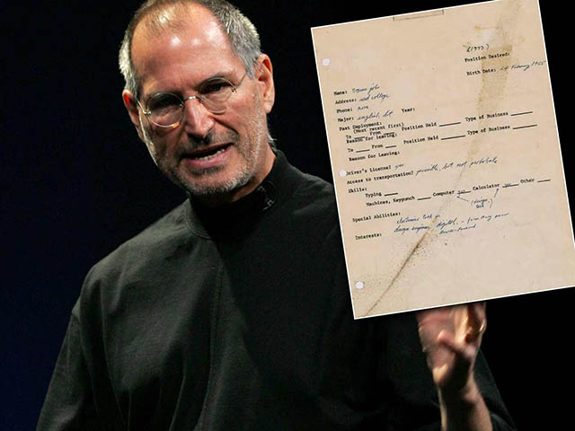 Công nghệ thông tin - Chốt giá khủng dành cho đơn xin việc đầu tay của Steve Jobs