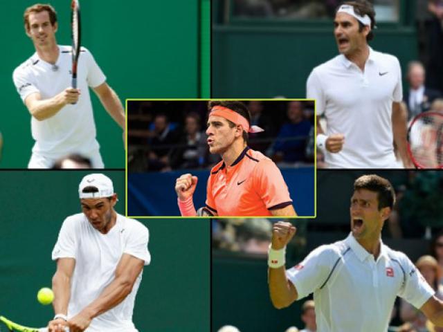 Vua chung kết Del Potro ngang Djokovic: Đỉnh hơn Federer, Nadal, Murray