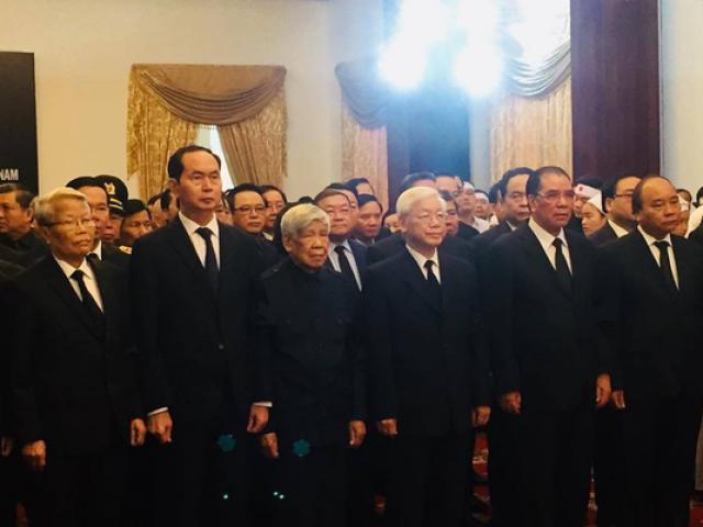Lãnh đạo Đảng, Chính phủ, Quốc hội viếng nguyên Thủ tướng Phan Văn Khải
