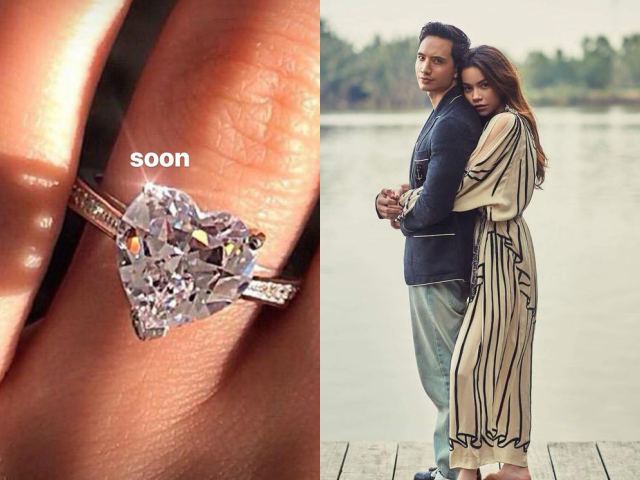 Người mẫu - Hoa hậu - Hà Hồ khoe nhẫn kim cương "khủng", úp mở sắp kết hôn với Kim Lý