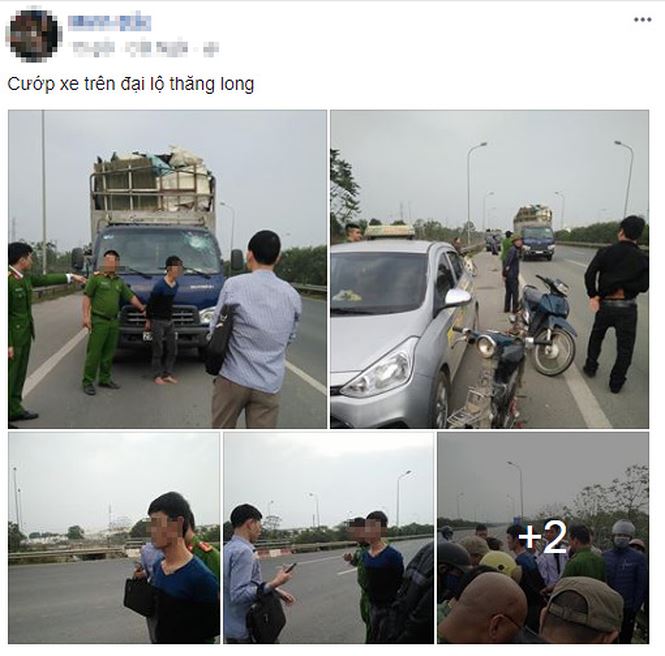 Xôn xao thông tin cướp xe tải trên đại lộ Thăng Long - 1
