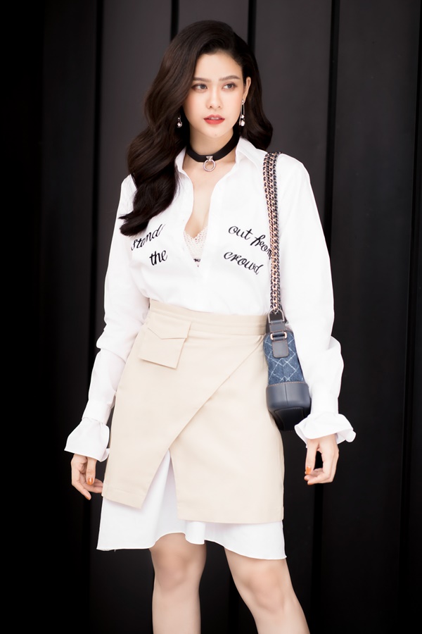 Sau lùm xùm tình cảm, Trương Quỳnh Anh quyết mặc kín làm "gái ngoan" - 4