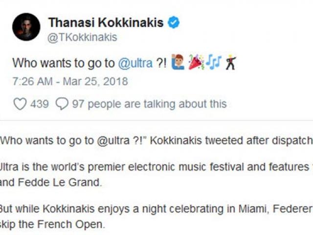 Thể thao - Tin thể thao HOT 25/3: Federer thua đau Miami, bỏ Roland Garros