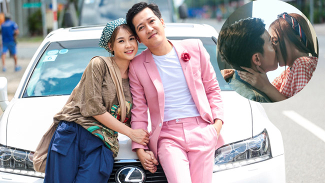 Trong suốt thời gian đóng phim Siêu sao siêu ngố, hot girl sinh năm 1990 bị đồn &#34;phim giả tình thật&#34; với đàn anh và được cho là người thứ 3 chen ngang mối quan hệ của Trường Giang và Nhã Phương.&nbsp;