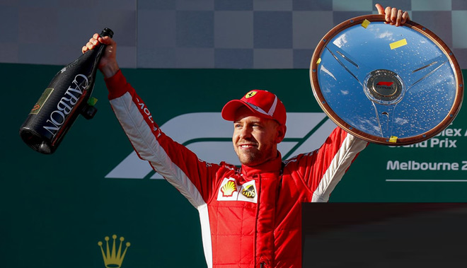 Bảng xếp hạng F1 - Australian GP: Siêu sao Vettel hạ bệ &#34;nhà vua&#34; Hamilton - 1