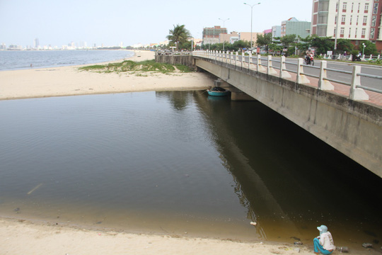 Hơn 3 km biển Đà Nẵng đổi màu sẫm và bốc mùi hôi - 6