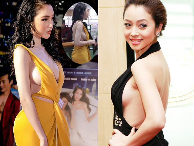 Thời trang - Tuyển tập váy hở mạn sườn của Elly Trần và mỹ nhân Việt