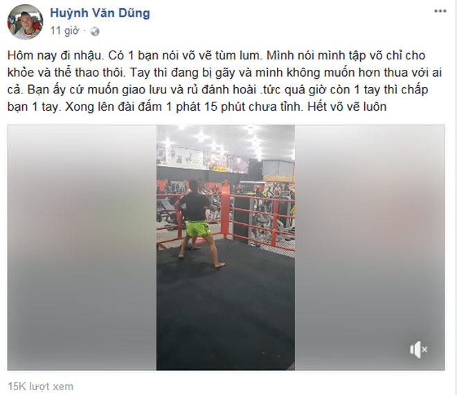 Bàng hoàng: Thanh niên thách đấu &#34;Vua&#34; kickboxing Việt, ăn 1 đấm ngất 15 phút - 1