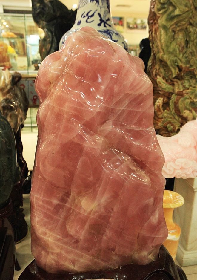 Ngắm bức tranh "Sơn thủy hữu tình" bằng ngọc cẩm thạch nguyên khối - 10