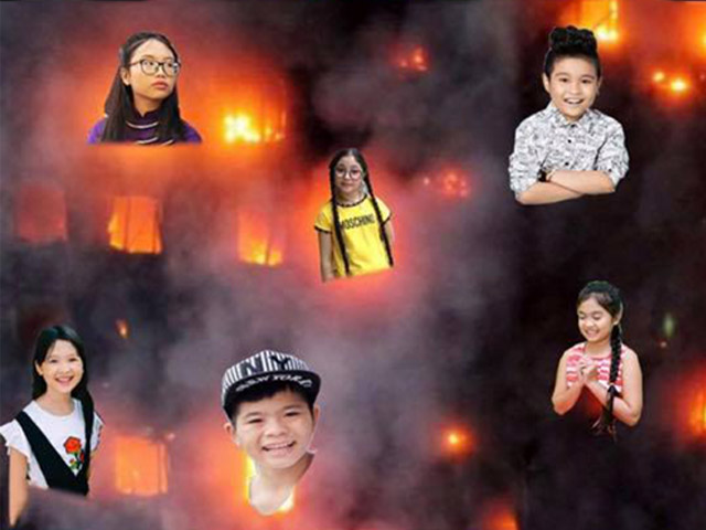 Ca nhạc - MTV - "Giọng hát Việt nhí" gây phẫn nộ vì ghép ảnh dàn thí sinh trong hỏa hoạn