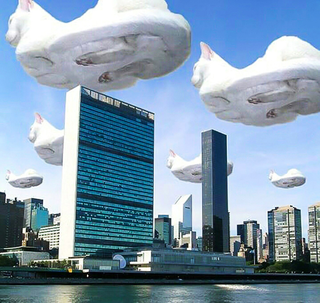 Những đám mây "lạ" bay lơ lửng trên trời.
