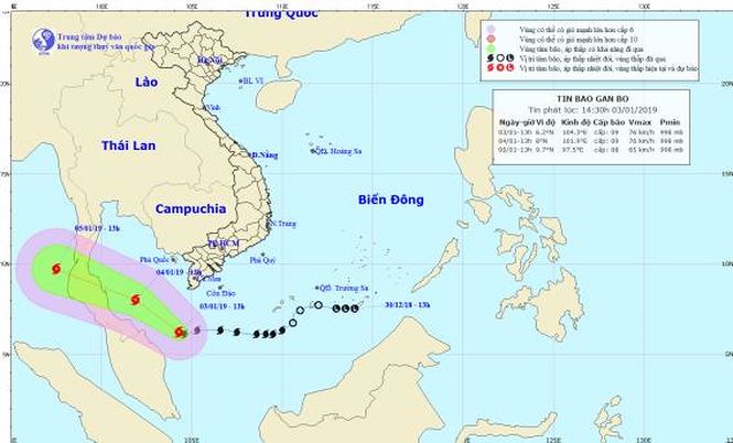 Bão số 1 cách Cà Mau 240km, cảnh báo lốc xoáy ở Nam Bộ - 1