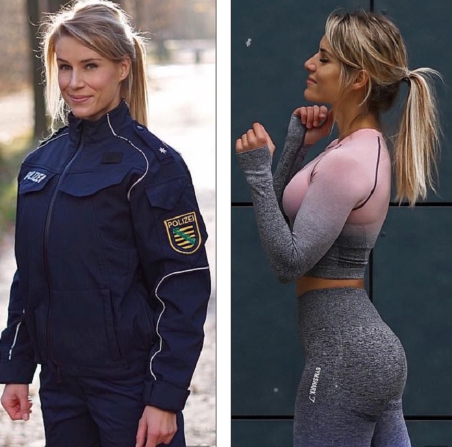 Nữ cảnh sát nóng bỏng nhất nước Đức quay trở lại làm việc sau khi bị sếp cảnh cáo - 3
