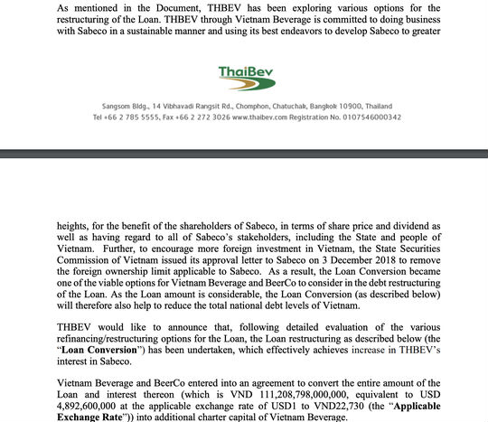Chi hơn 111.200 tỷ vào Vietnam Beverage, tỷ phú Thái gia tăng quyền lực tại Sabeco - 1