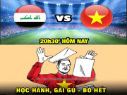 Tranh vui - Dân mạng hừng hực khí thế chế ảnh trước trận Việt Nam gặp Iraq