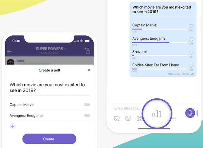 Viber có thêm tính năng tạo khảo sát, thăm dò ý kiến ẩn danh - 1