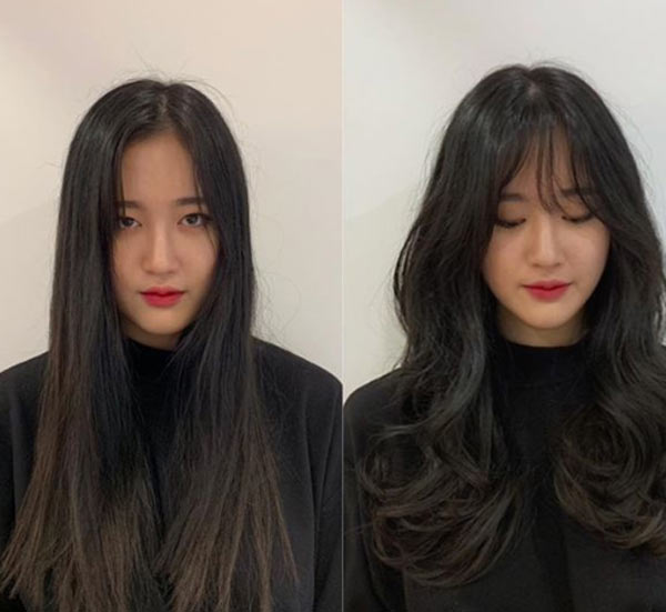 Chị em Hàn Quốc gợi ý tóc tỉa tầng xinh hợp mùa xuân - 1