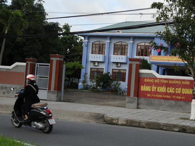 Quảng Nam: Kỷ luật phó bí thư Đảng ủy khối các cơ quan