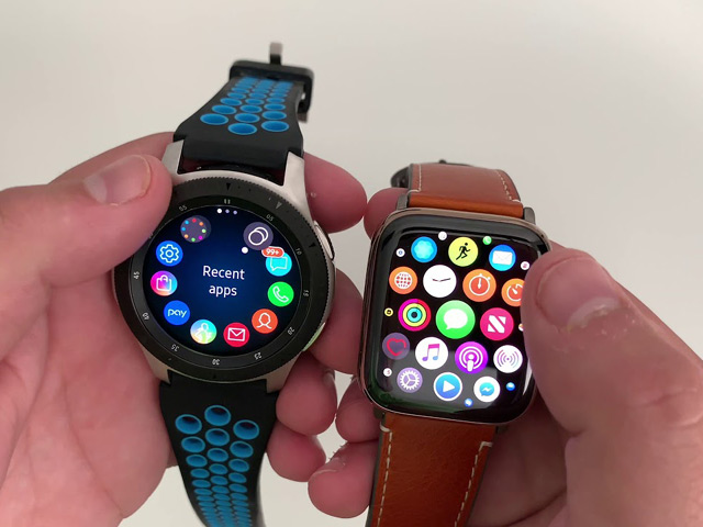 So sánh Samsung Galaxy Watch và Apple Watch Series 4