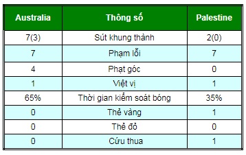 Chi tiết Asian Cup, Australia - Palestine: Cú đánh đầu ấn định (KT) - 7
