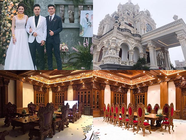 Bạn trẻ - Cuộc sống - Choáng ngợp với ngôi biệt thự của gia đình trong đám cưới "200 cây vàng" ở Nam Định