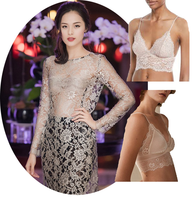 Nội y nào cho áo dài xuyên thấu Tiểu Vy mặc khi gặp Beckham? - 6