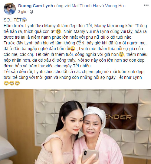 Dương Cẩm Lynh chi trăm triệu giúp mẹ trẻ lại đón Tết - 1