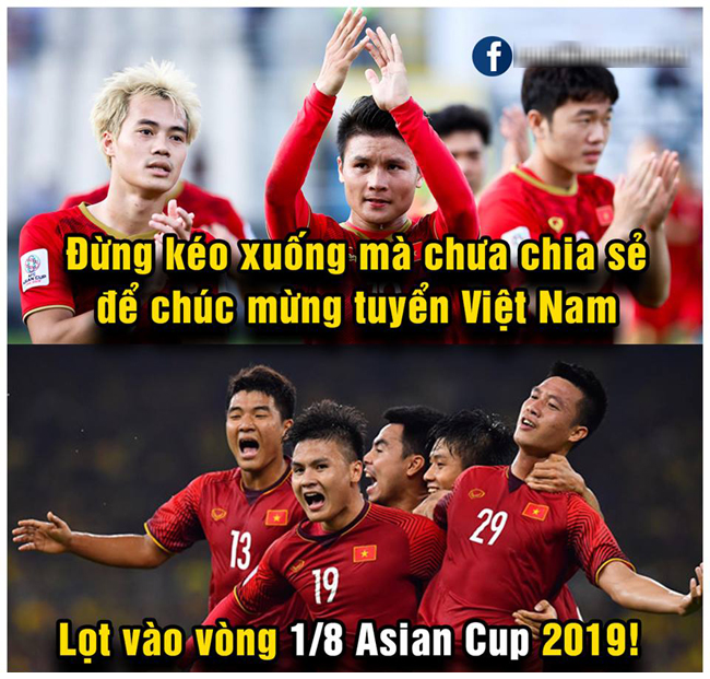 Việt Nam chính thức có vé vớt vào vòng 1/8 Asian Cup 2019.