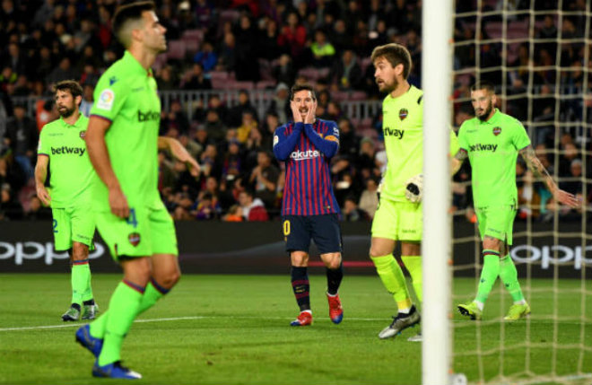 Barcelona - Levante: &#34;Thần tài&#34; 1 phút 2 bàn, Messi khóa sổ - 1