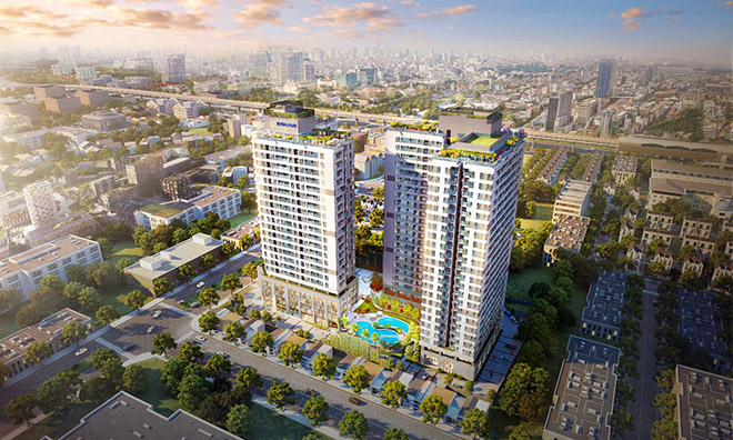 Phối cảnh dự án Rivera Park Nghĩa Tân Phối cảnh dự án Rivera Park Nghĩa Tân