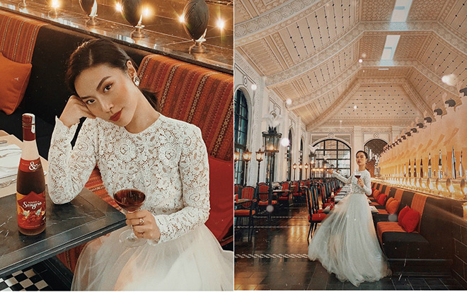 Sao Việt 2 miền đón 'trend' tiệc tùng, thưởng vang kiểu Tây Ban Nha - 3