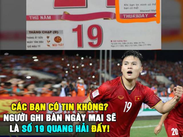 Tranh vui - Ngày mai, Quang Hải sẽ "xuất thần" khi đối đầu Nhật Bản