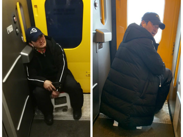 Đời sống Showbiz - Ngôi sao "Chiến lang" Ngô Kinh ngồi vạ vật trên chuyến tàu về quê ăn Tết