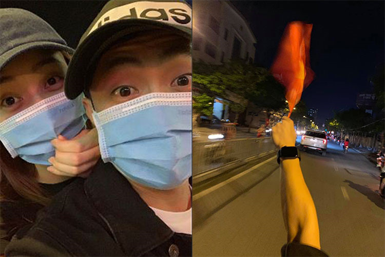 Choáng với dàn "siêu xe" của sao Việt từng xuống đường đi bão mừng Việt Nam - 14