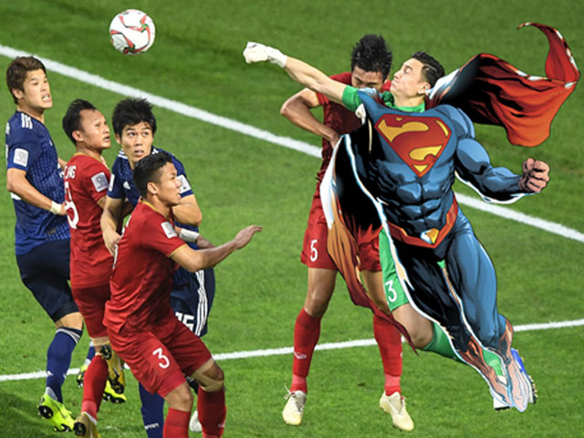 Tranh vui - Lâm Tây hóa "siêu nhân" trong trận đấu với Nhật Bản