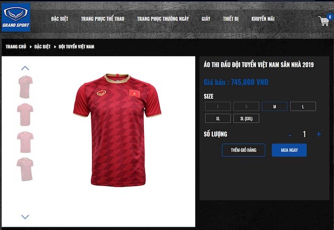 Hướng dẫn mua áo Đội tuyển Việt Nam chính hãng online - 1