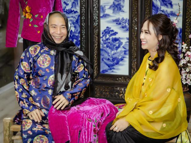 Thời trang - "Cô Đẩu" Công Lý, Thảo Vân duyên dáng trong áo dài không nhuộm phẩm