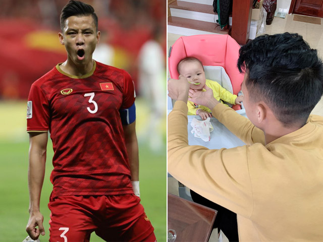 Bạn trẻ - Cuộc sống - Không ngờ đội trưởng Quế Ngọc Hải chăm con khéo thế này