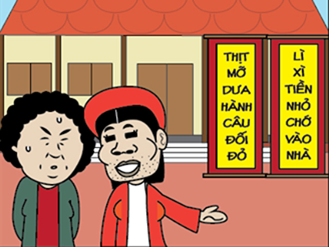 Tranh vui - Sáng tạo trang trí nhà "đổi vận" ngày Tết