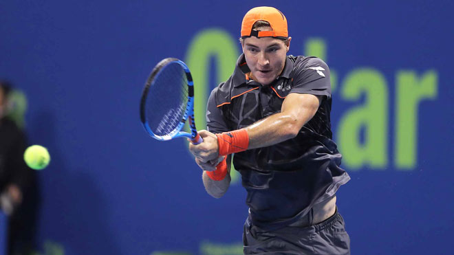 Cú trái tay thần sầu bậc nhất tennis: Bóng né lưới cả sân &#34;ngã ngửa&#34; - 1