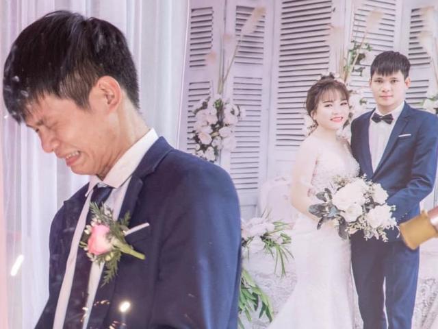Bạn trẻ - Cuộc sống - Chú rể khóc tu tu trong ngày cưới và lời chúc "bá đạo" của dân mạng