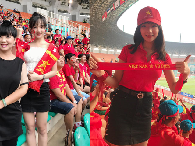 Bóng đá - CĐV nữ xinh gây “sốt” Hàn Quốc: Fan "cuồng" Lâm Tây, mơ Việt Nam thắng Thái Lan