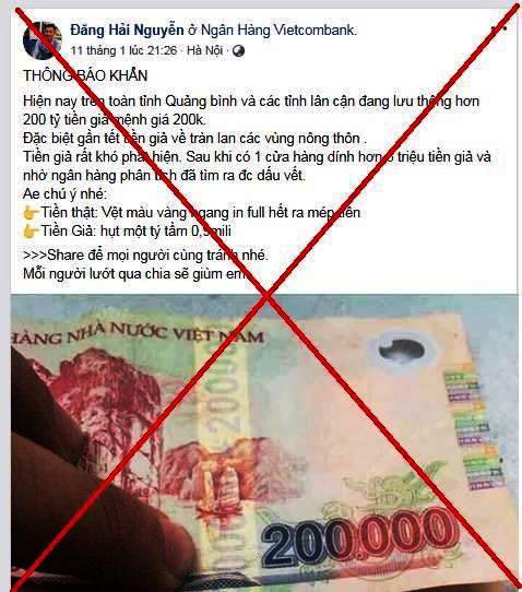 200 tỉ đồng tiền giả xuất hiện ở Quảng Bình dịp Tết là tin đồn thất thiệt - 2