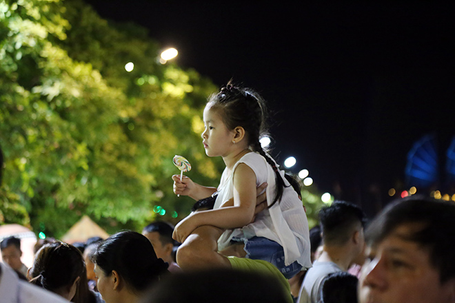 "Biển người" đổ về đường hoa xuân Nguyễn Huệ xem heo đội nón lá, khăn rằn - 13