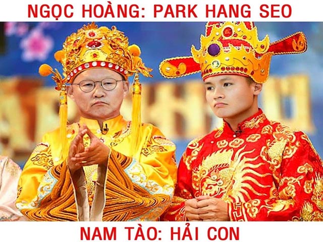 Tranh vui - Các tuyển thủ Việt Nam được dân mạng "biến hóa" thành Táo quân